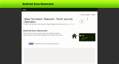 Desktop Screenshot of androidicongenerator.net